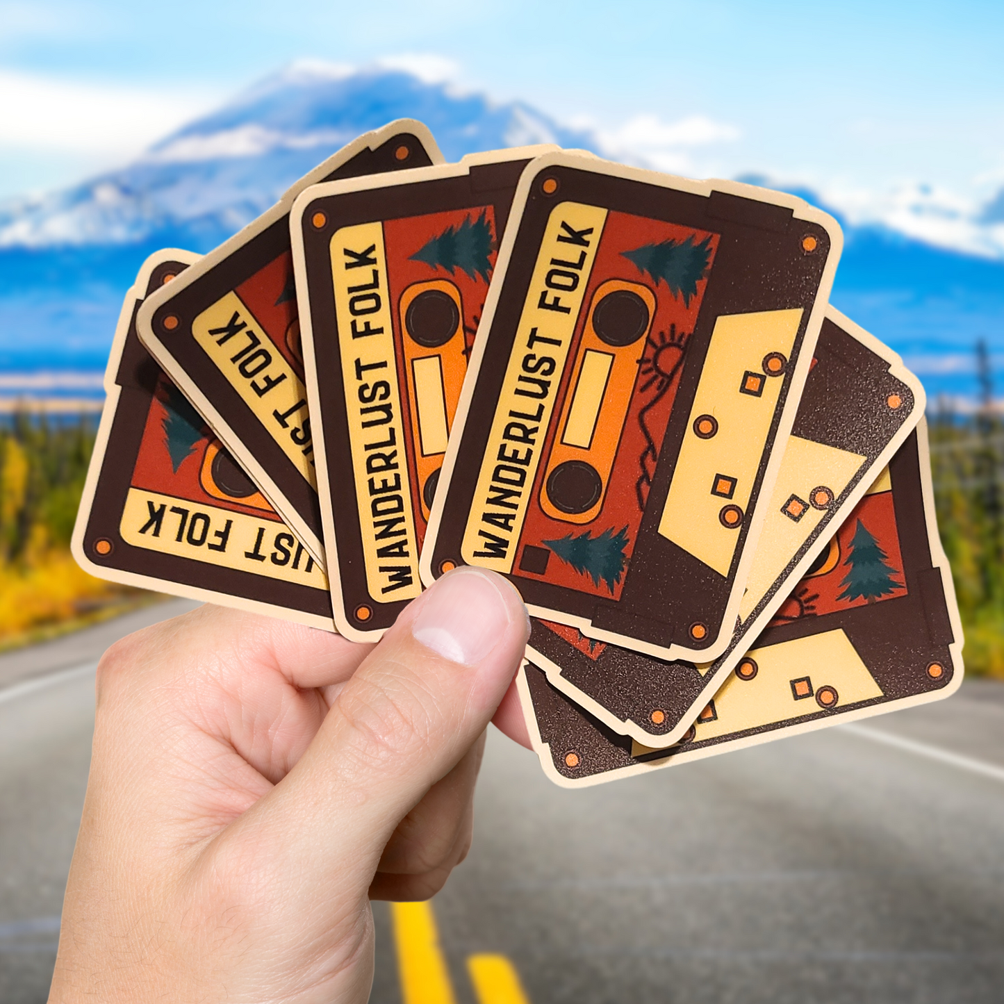 Retro Cassette Tape | Wanderlust Folk Sticker