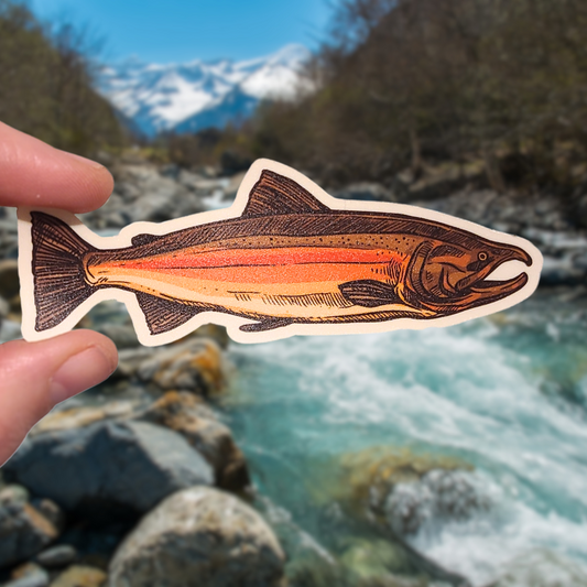 Salmon Fishing | Vinyl Waterproof Sticker