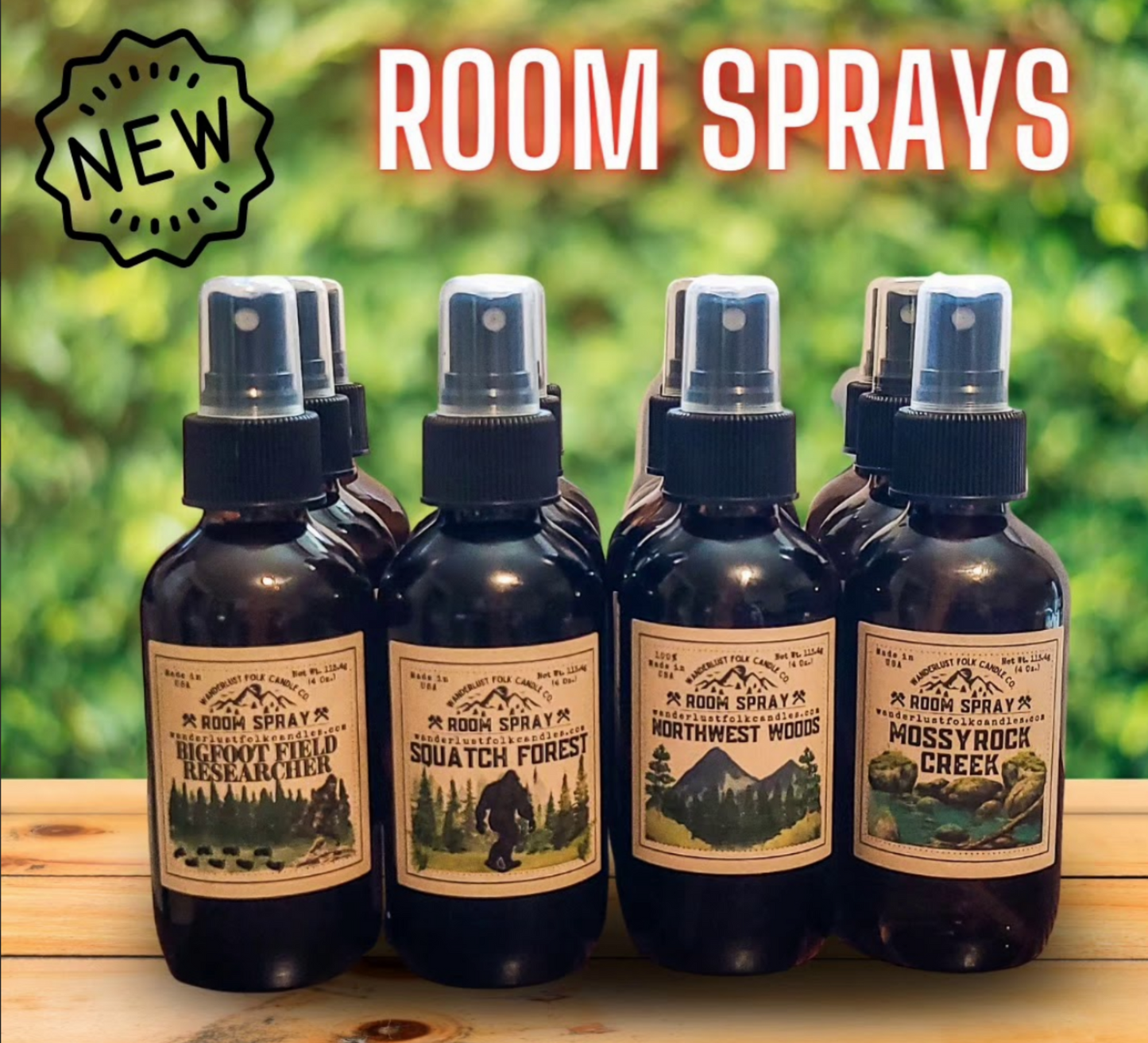 Squatch Forest | Non-Toxic Room Spray | Fresh Rainforest | Pacific Northwest
