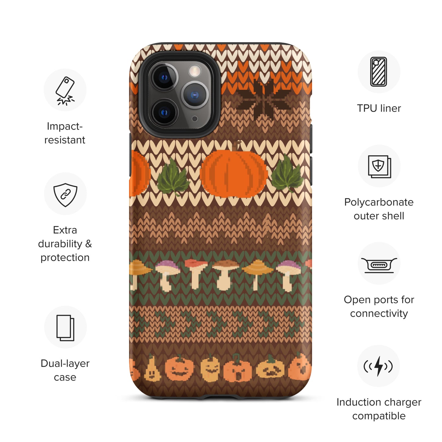 Autumn Pumpkin Sweater Tough Case for iPhone®