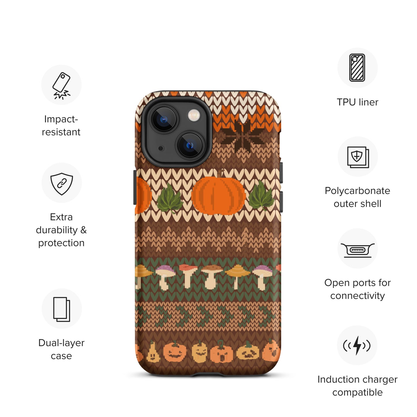 Autumn Pumpkin Sweater Tough Case for iPhone®