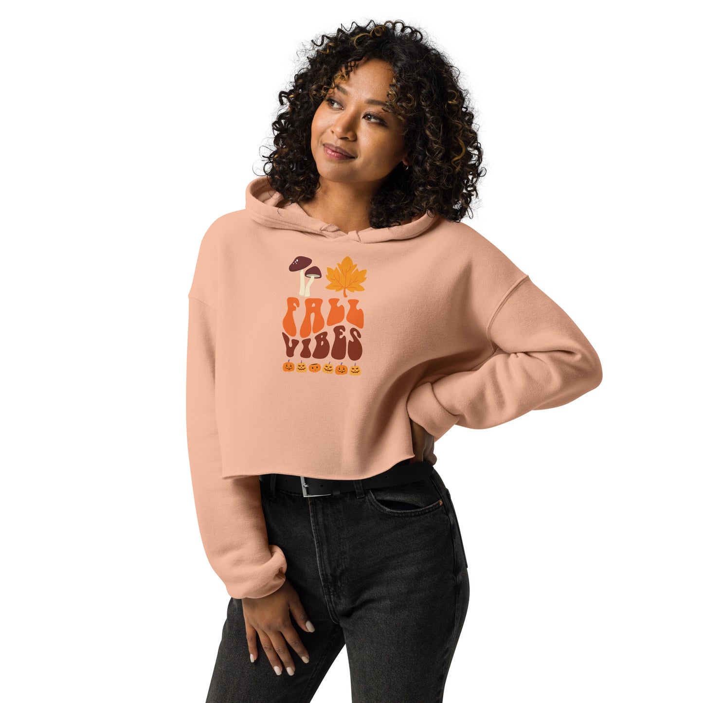 Fall Vibes Soft Cropped Hoodie