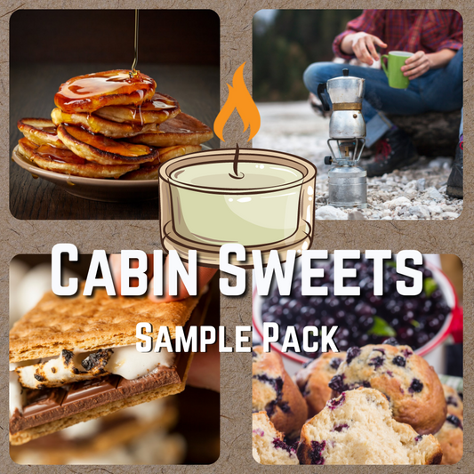 "Cabin Sweets" Sample Pack of 4 - Mini Tealight Candles