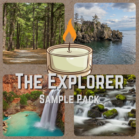 "The Explorer" Sample Pack of 4 - Mini Tealight Candles