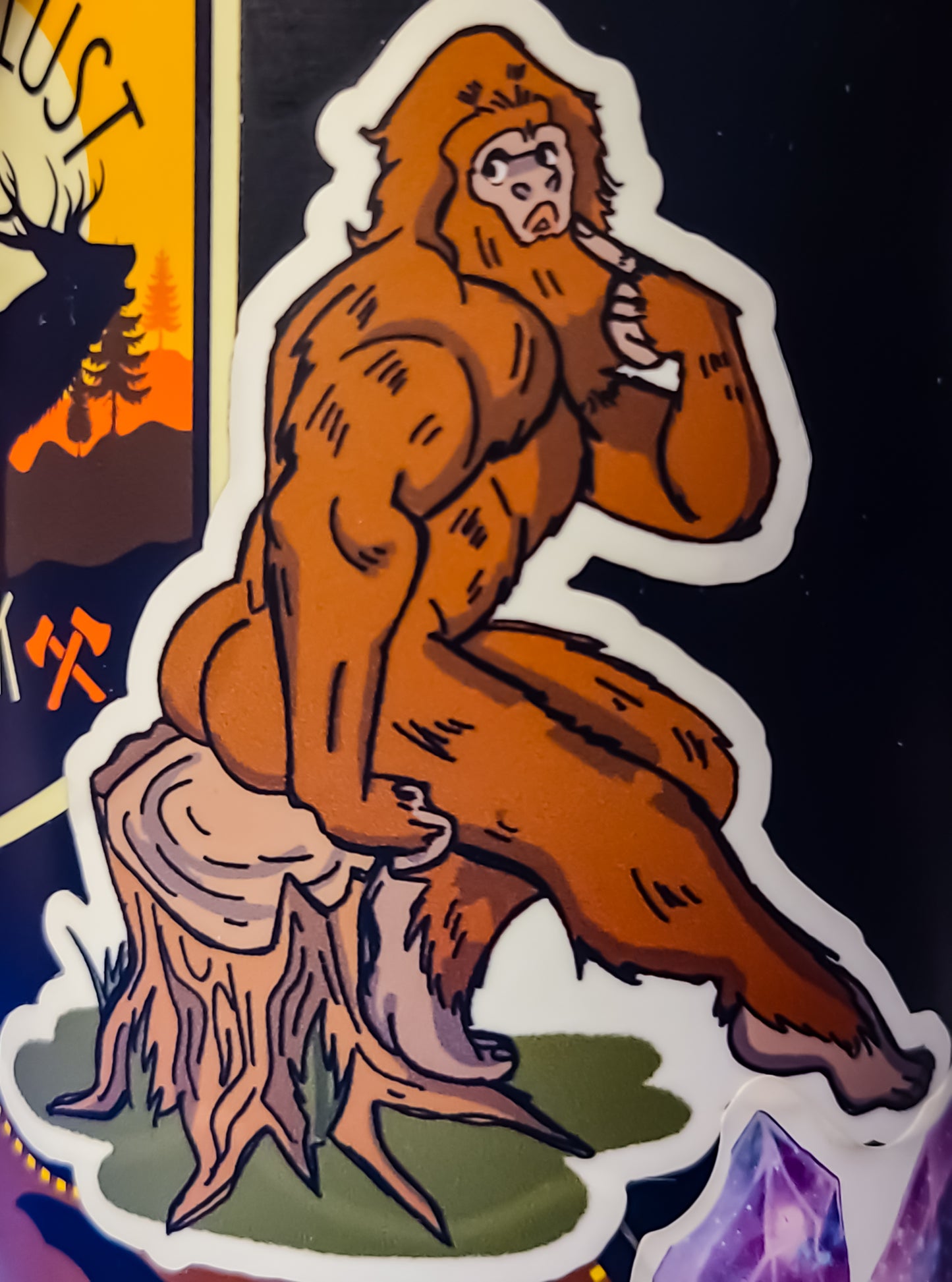 Sexy Sasquatch Sticker